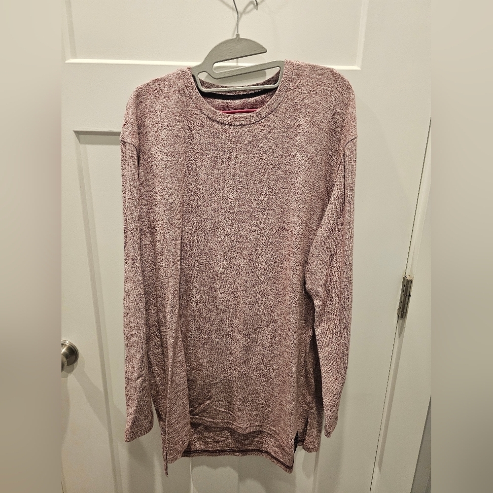 Young & Reckless Men’s XL Heather Burgundy Crew Neck Sweatshirt Long Sleeve